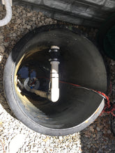 Load image into Gallery viewer, Hard at work Site Drainer High Temperature Pump Stainless Steel SD 350HT 1/2Hp Non clogging Electric submersible dewatering pump and trash pump with External Tethered Automatic On Off Float
