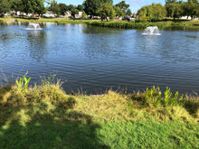 Load image into Gallery viewer, Site Drainer Stainless Steel SD 750 1Hp Non clogging Electric submersible dewatering pump and trash pump being used as a fountain