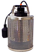 Load image into Gallery viewer, Site Drainer Stainless Steel SD 750T 1Hp Non clogging Electric submersible dewatering pump and trash pump with External Tethered Automatic On Off Float