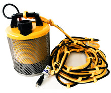 Load image into Gallery viewer, Site Drainer Pit Boss 101R 1/2Hp Non clogging Electric submersible dewatering pump and trash pump with Knotted Fireman's Rope attached