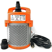 Load image into Gallery viewer, Site Drainer SD 300 1/2Hp Non clogging Electric submersible dewatering pump and trash pump with Integrated Internal Vertical Automatic On Off Float