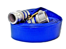 Load image into Gallery viewer, Site Drainer DH225QD 2&quot; x 25&#39; Lay Flat Discharge Hose with Quick Connect
