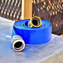 Load image into Gallery viewer, Site Drainer DH225TD 2&quot; x 25&#39; Lay Flat Discharge Hose, Threaded
