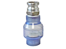 Load image into Gallery viewer, Site Drainer CVFQD2 2&quot; Clear Check Valve (NPT) Female - Male Quick Connect
